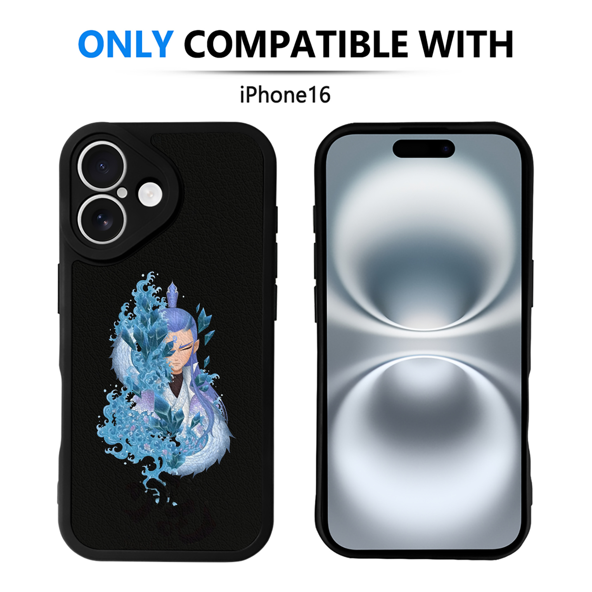 （画像用） Ne Zha 2 ナタ 魔童の大暴れ 【iPhone 16シリーズ対応】シリコンスマホケース（レザー調） 材質：シリコン